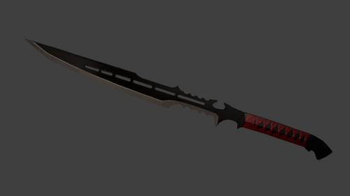 Red Guardian Sword-Low Poly preview image